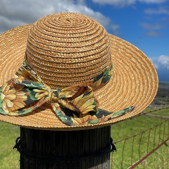 Y2k 90’s Cute Sunflower Straw Hat - Picture 5 of 7